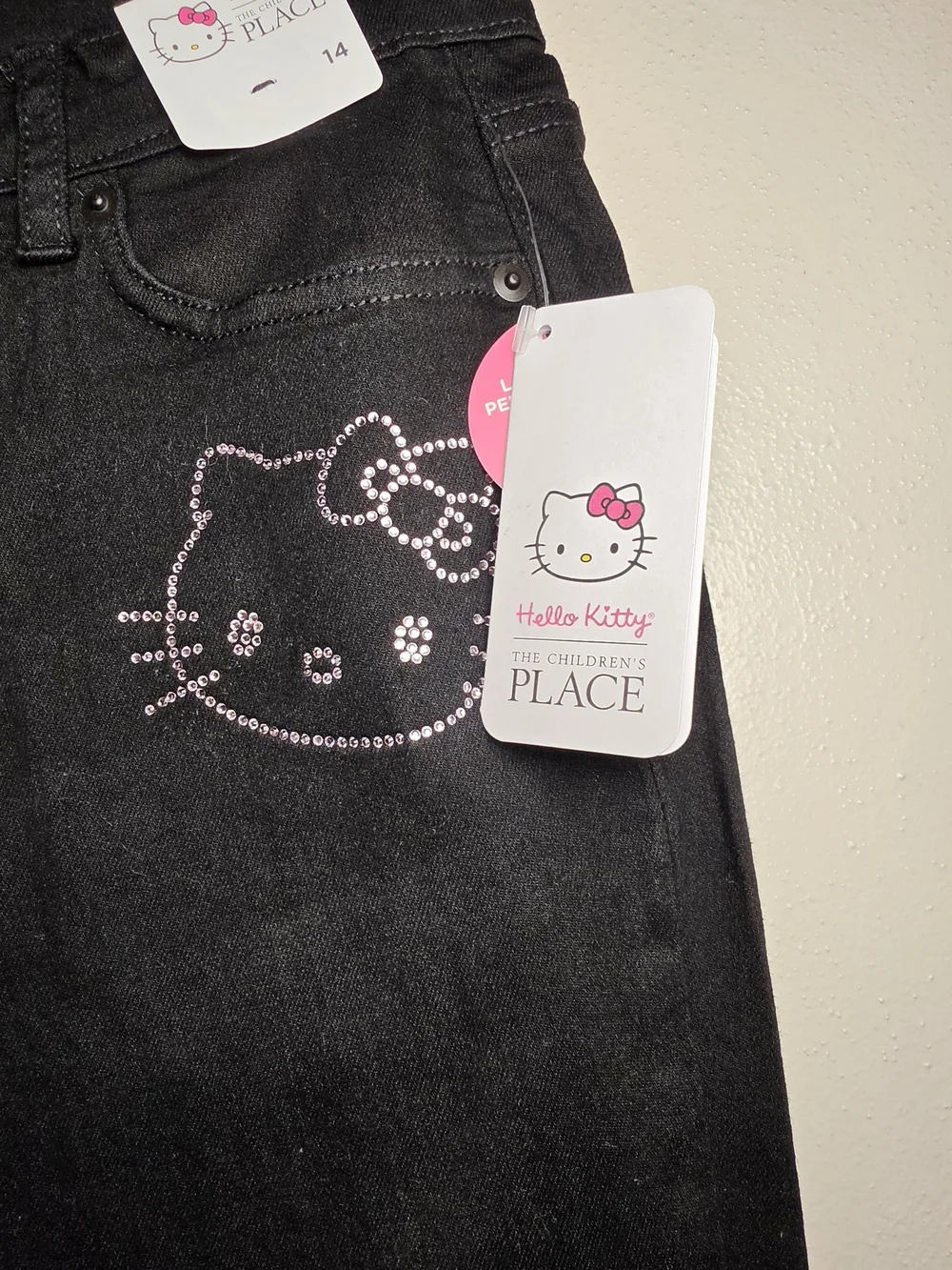 The Childrens Place Hello Kitty Black Girls' Jeans